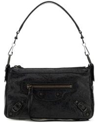 Balenciaga - Mini Sac Porté Épaule Le City Moto En Cuir - Lyst