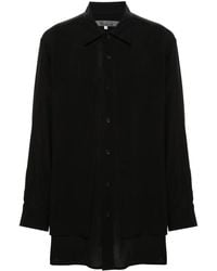 Y's Yohji Yamamoto - Overlapping Button-Up Shirt - Lyst