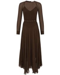 Zimmermann - Abito Lungo Rebellion Con Scollo A V - Lyst