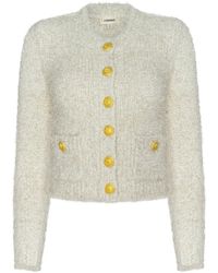 L'Agence - Una Button Cardigan - Lyst