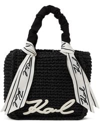 KARL LAGERFELD - Sac De Plage À Détail De Foulard Signature - Lyst