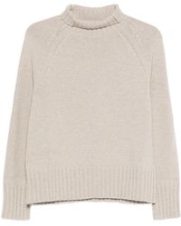 Max Mara - Max Mara Raglan-Sleeve Sweater With Funnel Neck - Lyst