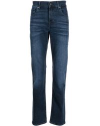 7 For All Mankind - Straight-leg Cotton Jeans - Lyst