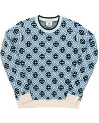 CASABLANCA - Monogram-Knit Wool Sweater - Lyst