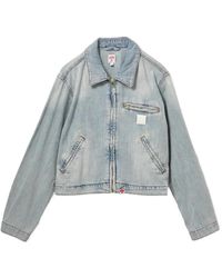 AAPE BY A BATHING AP - Denim Jack Met Rits - Lyst