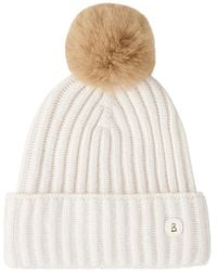 Bogner - Bonnet Ranya Côtelé À Pompon - Lyst