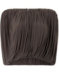 Magda Butrym - Gathered Draped Blouse - Lyst