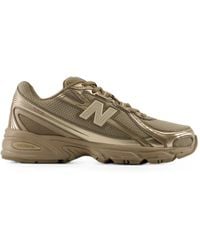 New Balance - 740 Metallic-Finish Mesh Sneakers - Lyst