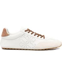 Tory Burch - Travel Leather Perforated Sneakers - Lyst