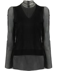 Undercover - Layered High-neck Top - Lyst