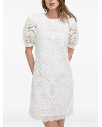 Silvian Heach - Vestido midi de manga farol - Lyst