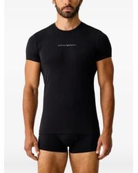Emporio Armani - Logo-Print T-Shirt And Boxers Set - Lyst