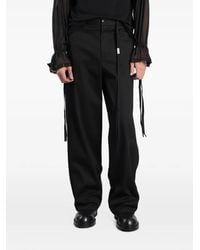 Ann Demeulemeester - Pantalon Gautar Ample À Détail De Ruban - Lyst