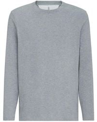 Brunello Cucinelli - Cotton Jersey Long Sleeve Crew Neck T-Shirt - Lyst