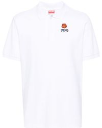 KENZO - ホワイト Paris Boke Flower Crest ポロシャツ - Lyst