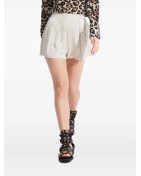 Tessitura Body Couture - Pleated High-Waisted Shorts - Lyst