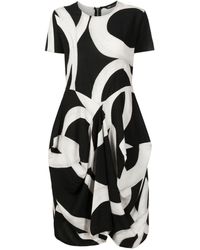 UMA | Raquel Davidowicz - Abstract-pattern Draped Dress - Lyst