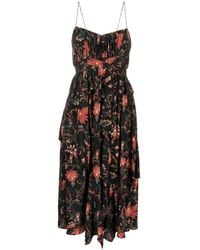 Ulla Johnson - Renata Obsidian プリント シルクドレス - Lyst