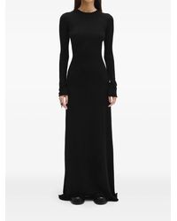 Ann Demeulemeester - Eva Maxi-Jurk Met Uitgesneden Details En Lange Mouwen - Lyst