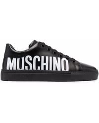 Moschino - Logo-print Lace-up Sneakers - Lyst