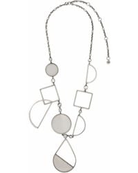 Krizia - Rhinestone-Embellished Pendant Necklace - Lyst