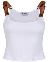 Monse - Tanktop Met Gespdetail - Lyst
