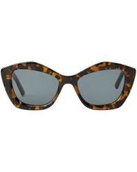 Karl Lagerfeld - Heritage Tortoiseshell Geometric-frame Sunglasses - Lyst
