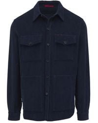 Isaia - Corduroy Pocketed Shirt Jacket - Lyst