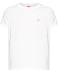 KENZO - Embroidered Logo T-Shirt - Lyst