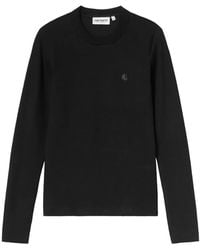 Carhartt - Logo-Embroidered Long-Sleeve T-Shirt - Lyst