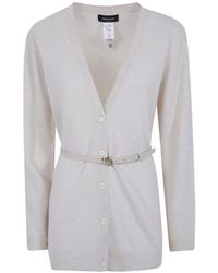 Fabiana Filippi - Belted V-Neck Cardigan - Lyst