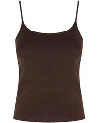 MC2 Saint Barth - Zaira Ribbed Lurex Top - Lyst