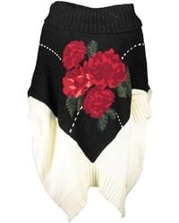 Blugirl Blumarine - Floral-Design Cowl-Neck Sweater - Lyst