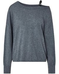 Liu Jo - Wool Blend Sweater With Buckle - Lyst