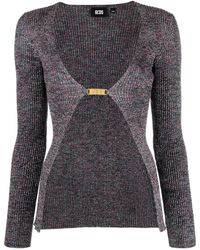 Gcds - Logo Lurex Cardigan - Lyst