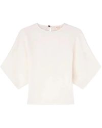 RETORI - Keyhole-Back Satin Top - Lyst