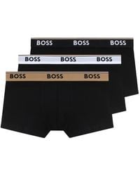 BOSS - Drie Boxershorts Met Logoband - Lyst