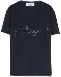 Blugirl Blumarine - Crystal-Embellishment T-Shirt - Lyst