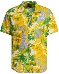 Beams Plus - Floral-Print Pocket Shirt - Lyst