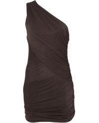 Rick Owens - One-Shoulder Ruched Dress - Lyst