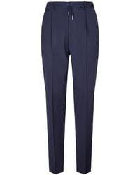 Tagliatore - Seersucker Drawstring Trousers - Lyst