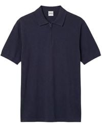 Aspesi - Zip-Fastening Polo Shirt - Lyst