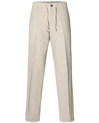 SELECTED - Drawstring Trousers - Lyst