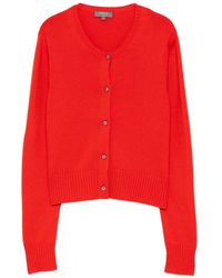 N.Peal Cashmere - Round Neck Long-Sleeve Cardigan - Lyst
