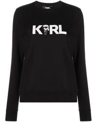 Karl Lagerfeld - Ikonik 2.0 Karl Logo Sweatshirt - Lyst
