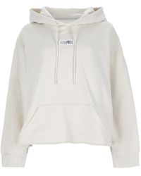 MM6 by Maison Margiela - Logo-Patch Raw-Cut Hoodie - Lyst