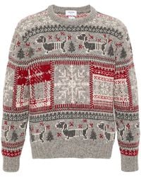 Thom Browne - Fair Isle Intarsia Jumper - Lyst