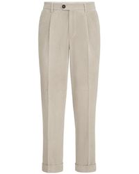 Brunello Cucinelli - Garment-Dyed Trousers - Lyst