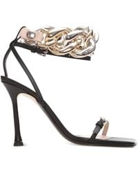 N°21 - Sandalen mit Kettendetail - Lyst