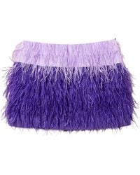 Twinset - Myfo Feather Mini Skirt - Lyst